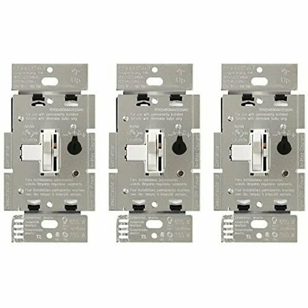 Lutron DIMMER TOGGLE WHITE, 3PK TGCL-153P-WH-3
